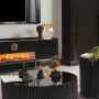 Gucci Şömineli Gold Metal Ayaklı Tv Ünitesi Gucci Şömineli Gold Metal Ayaklı Tv Ünitesi