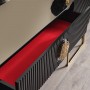 Gucci Şömineli Gold Metal Ayaklı Tv Ünitesi Gucci Şömineli Gold Metal Ayaklı Tv Ünitesi