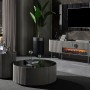 Gucci Duman Grisi Şömineli Tv Ünitesi Gucci Duman Grisi Şömineli Tv Ünitesi
