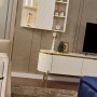 Tesla TV Ünitesi Luxury Gold Metal Ayaklı Tesla TV Ünitesi Luxury Gold Metal Ayaklı
