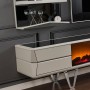 Velar Şömineli Metal Ayaklı Tv Ünitesi Velar Şömineli Metal Ayaklı Tv Ünitesi