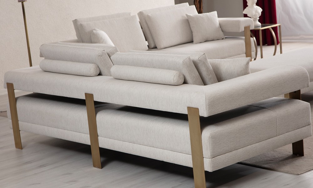 Deep Living Antik Metal Ayaklı Koltuk Takımı