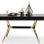 Masarati Gold Metal Ayaklı Yemek Odası Takımı