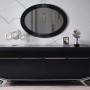 Masarati Gümüş Metal Ayaklı Yemek Odası Takımı