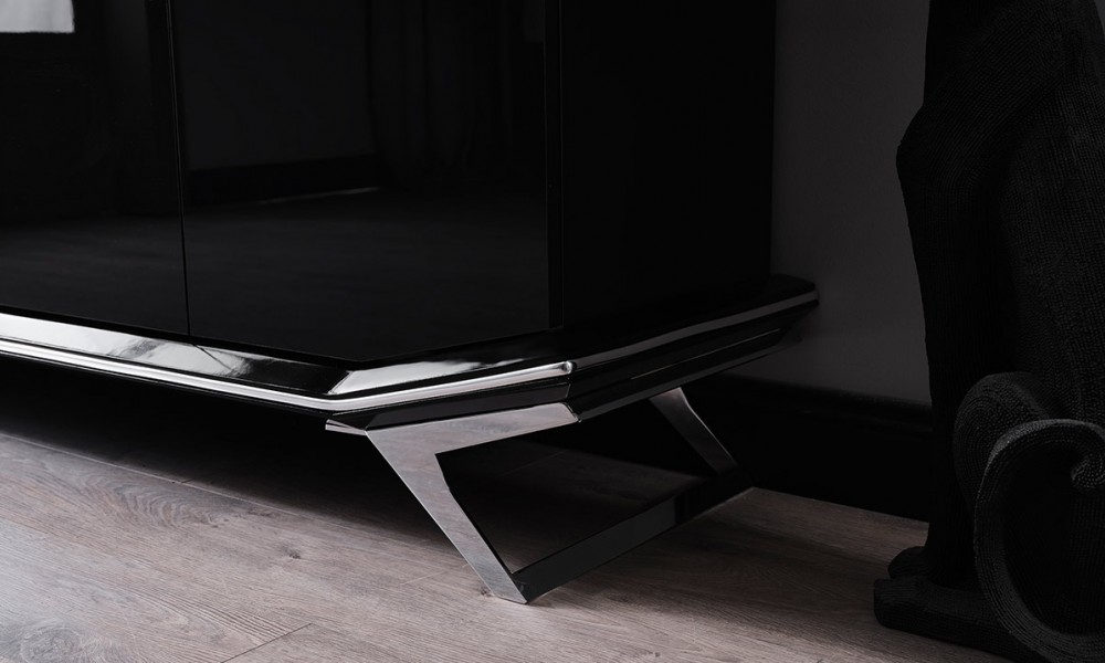 Masarati Gümüş Metal Ayaklı Yemek Odası Takımı