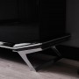 Masarati Gümüş Metal Ayaklı Yemek Odası Takımı