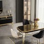 Porto Gold Metal Ayaklı Yemek Odası Takımı Porto Gold Metal Ayaklı Yemek Odası Takımı
