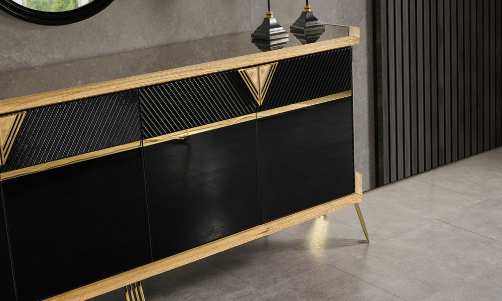 Porto Gold Metal Ayaklı Yemek Odası Takımı Porto Gold Metal Ayaklı Yemek Odası Takımı