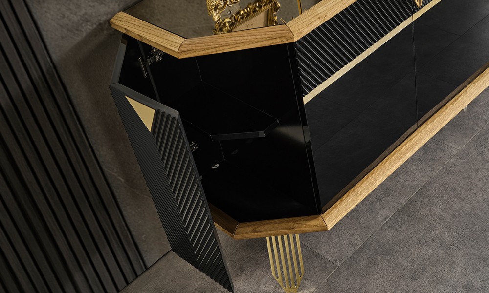 Porto Gold Metal Ayaklı Yemek Odası Takımı Porto Gold Metal Ayaklı Yemek Odası Takımı