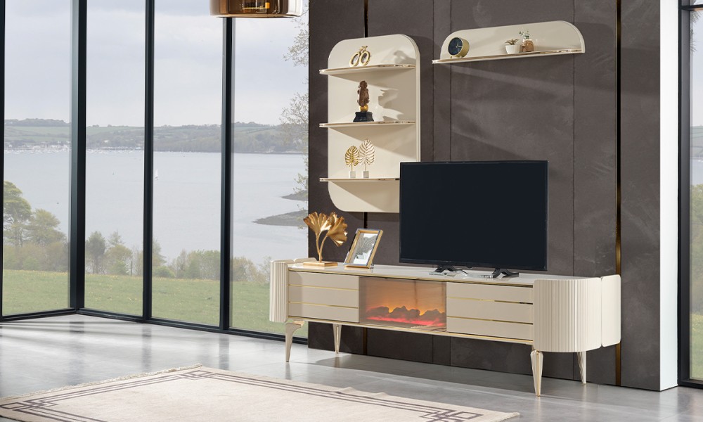 Karya Şömineli Tv Ünitesi Karya Şömineli Tv Ünitesi