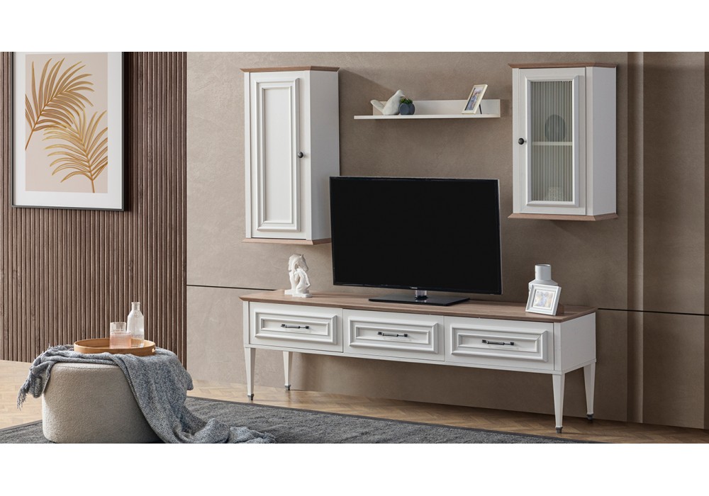 İstanbul Ahşap Ayaklı Tv Ünitesi