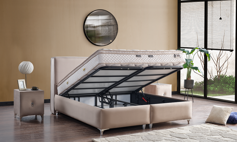 Relax Line  Baza + Başlık + Yatak Set