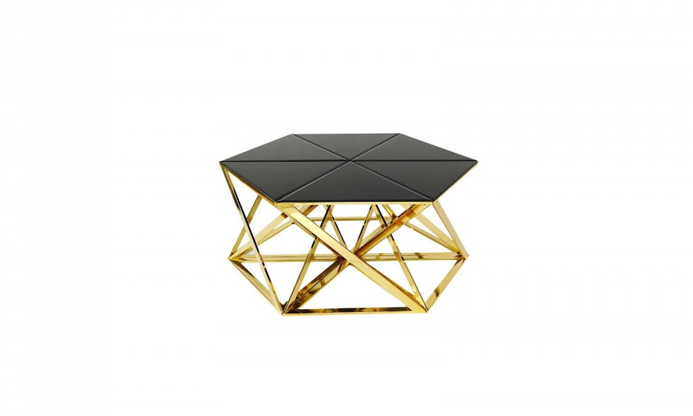 HR-8086 Prizma Orta Sehpa Gold İndirimli Mobilya