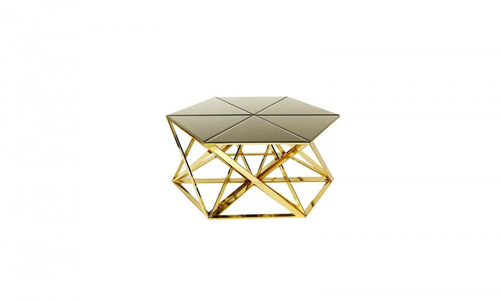 HR-8088 Prizma Orta Sehpa Gold İndirimli Mobilya