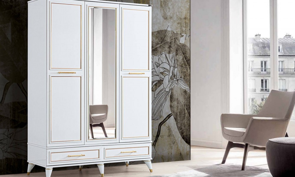 OR-5013 Dolap Parlak Beyaz İndirimli Mobilya