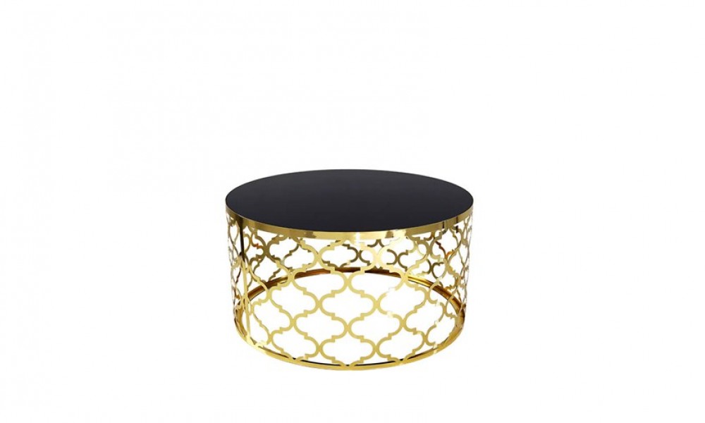 HR-8091 Motif Orta Sehpa Gold İndirimli Mobilya