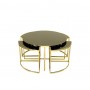 HR-8018 Yavrulu Orta Sehpa Gold İndirimli Mobilya