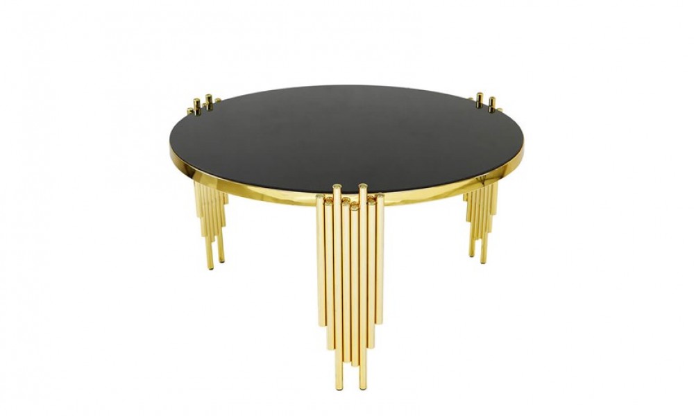 HR-8026 Güneş Orta Sehpa Gold İndirimli Mobilya