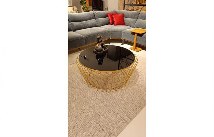 OUTLET - KÇK - C-245 Gold Orta Sehpa