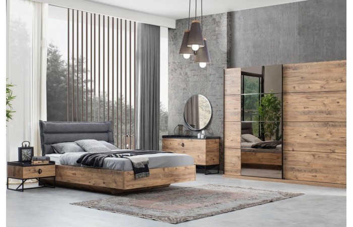 Loft Yatak Odası Takımı, Sürgü Kapaklı