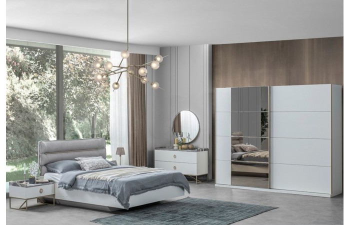 Loft Gold Yatak Odası Takımı, Sürgü Kapaklı