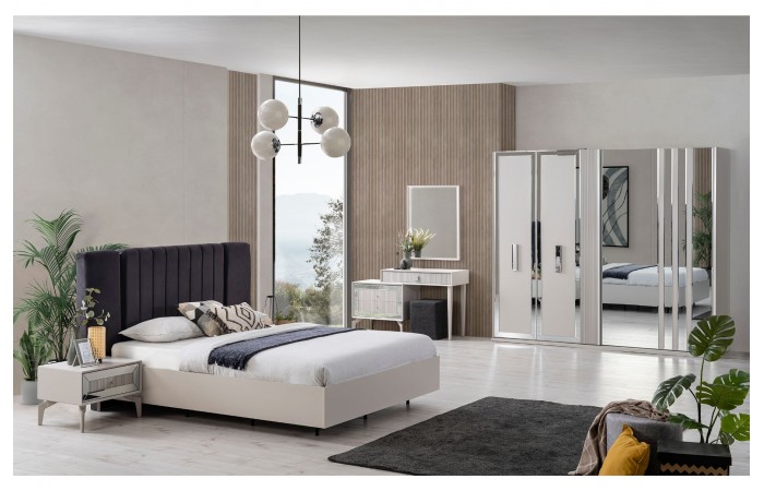 Line Luxury Yatak Odası Takımı, Sürgü Kapaklı