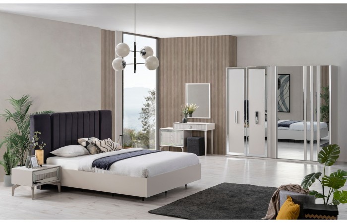 Line Luxury Yatak Odası Takımı, Sürgü Kapaklı