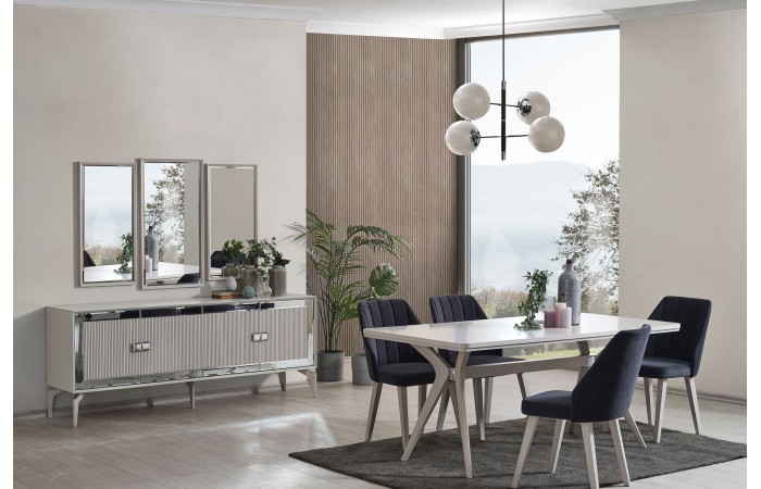 Line Luxury Yemek Odası Takımı, Dolunay