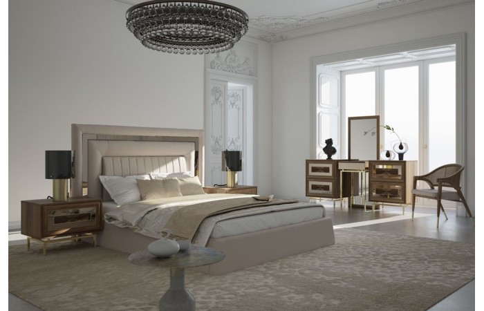 Luxemburg Yatak Odası Takımı, Ceviz, 6 Kapaklı