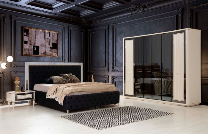 Luxury Whıte Yatak Odası Takımı, 6 Kapaklı