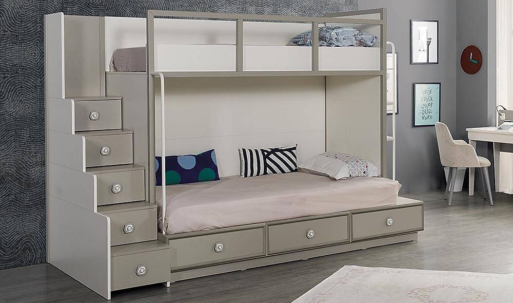 Avşa Merdivenli Ranza İndirimli Mobilya