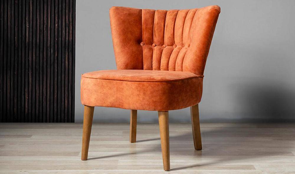 Sofia Turuncu Berjer Çay Seti Koltuk