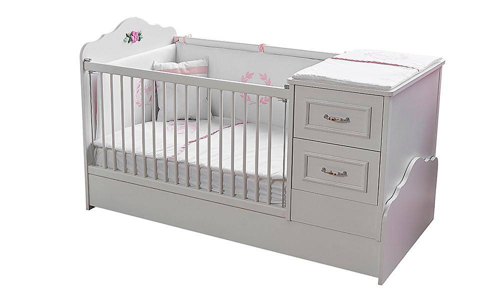 Manolya 75x160 Büyüyen Beşik Beşik