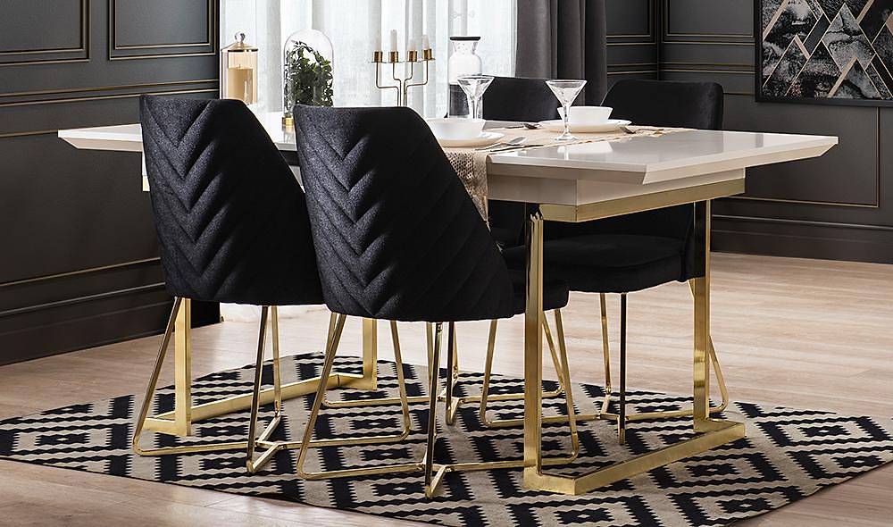 Altunizade Ekru Gold Masa Takımı Yemek Masası Takımı