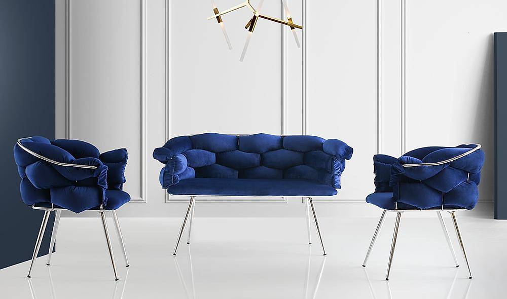 Balon Mavi Çay Seti Koltuk Çay Seti Koltuk