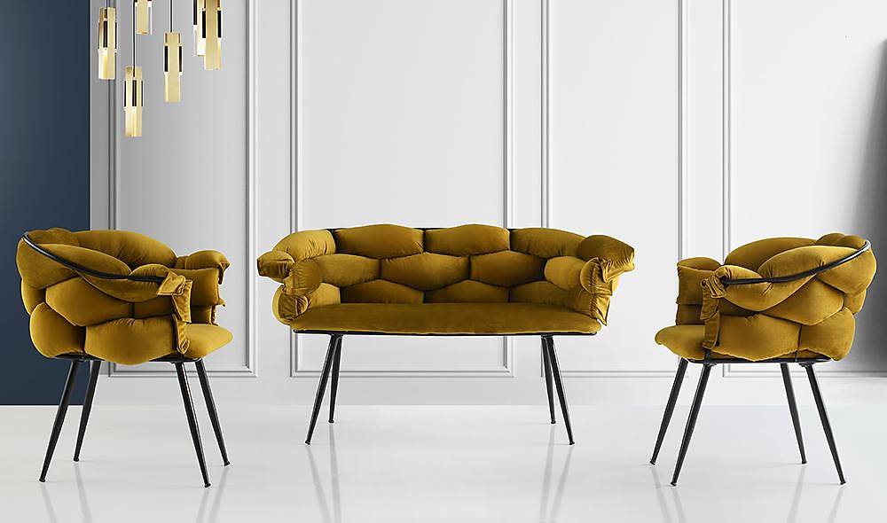 Balon Yeşil Çay Seti Koltuk V2 Çay Seti Koltuk