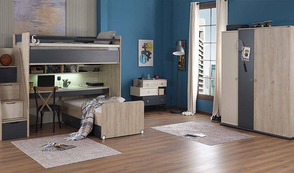 Miranda Genç Odası - Ranzalı İndirimli Mobilya