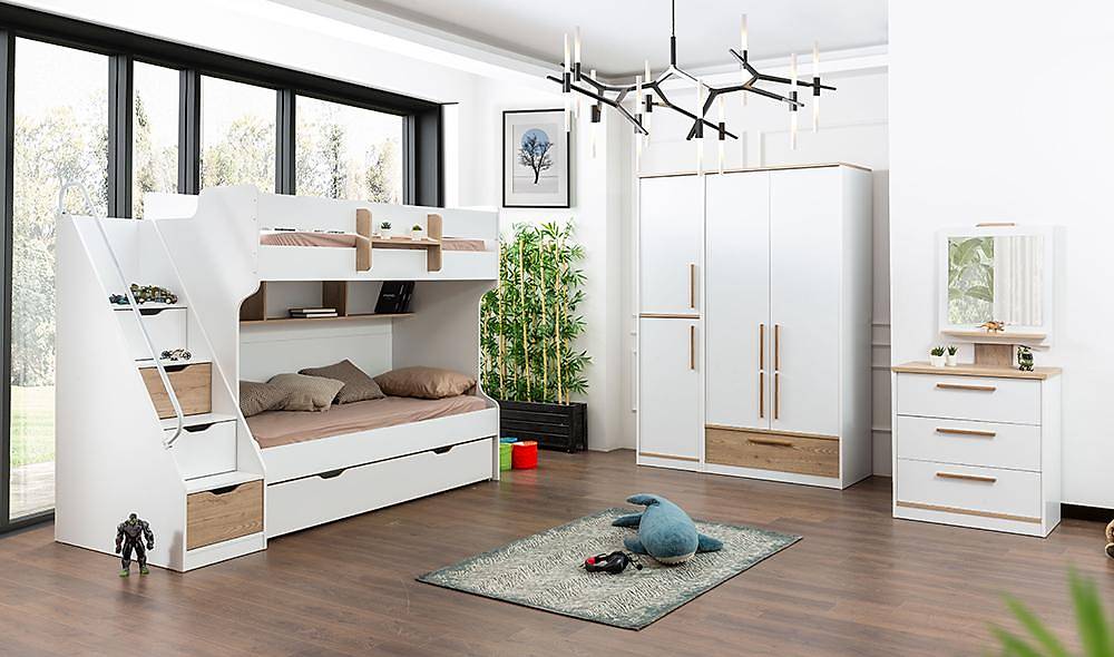 Bianca Genç Odası - Ranzalı İndirimli Mobilya