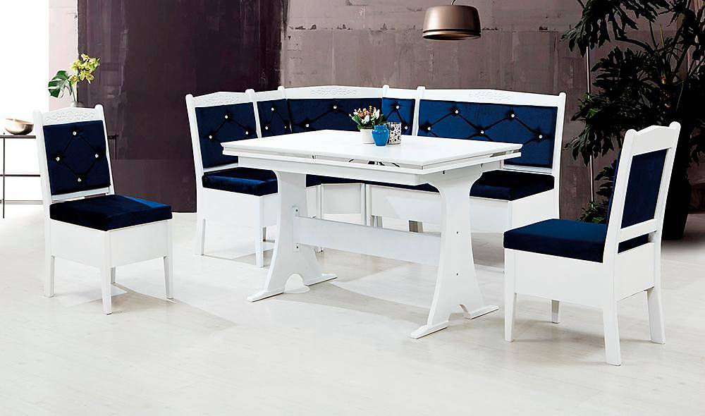 Avangarde Mutfak Köşe Takımı - Beyaz Mutfak Köşe Takımları