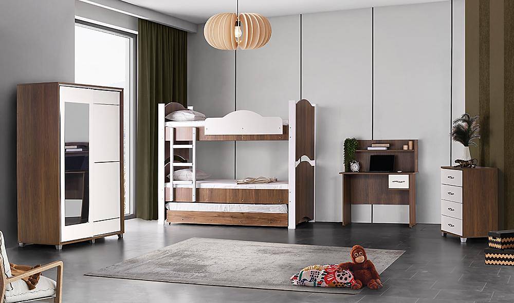 İpek Ranzalı Genç Odası İndirimli Mobilya