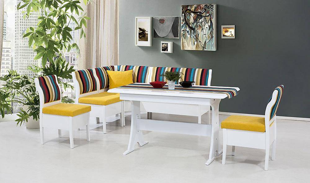 Aras Mutfak Köşe Takımı Sarı Mutfak Köşe Takımları