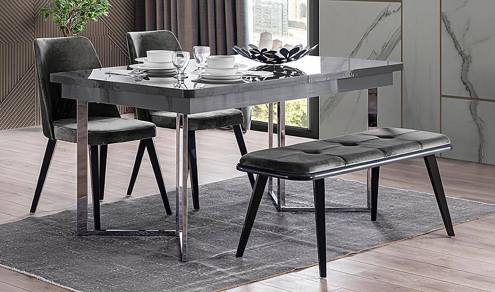 Akustik Yemek Masası Takımı Masa Takımı