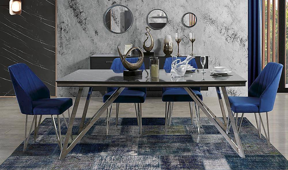 Salvador Silver Yemek Masası Takımı İndirimli Mobilya