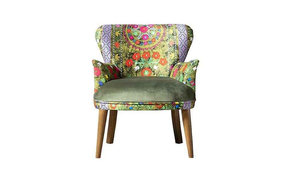 Hawaii Yeşil Berjer Çay Seti Koltuk