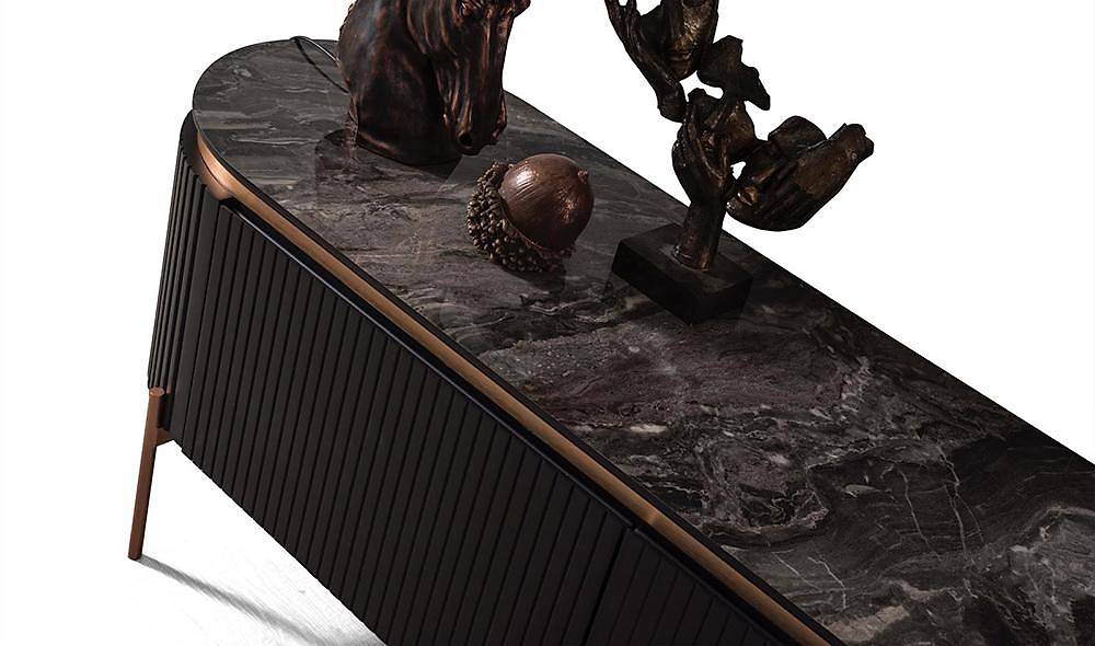 Mood Siyah Bronz Tv Sehpası İndirimli Mobilya