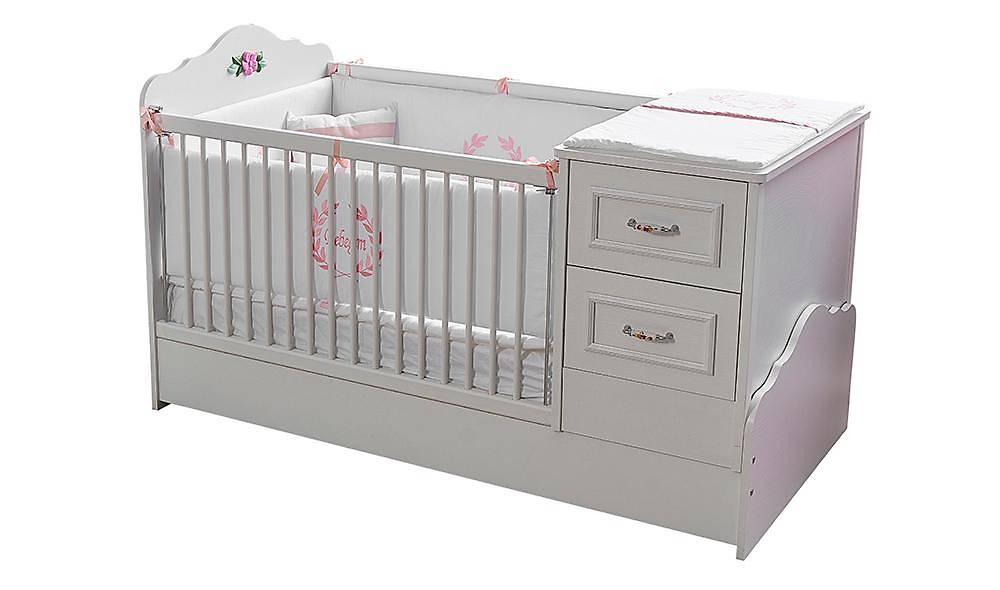 Manolya 75x160 Büyüyen Beşik Beşik