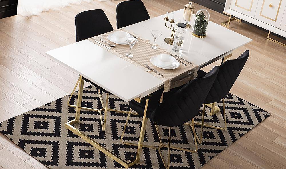 Altunizade Ekru Gold Masa Takımı Yemek Masası Takımı