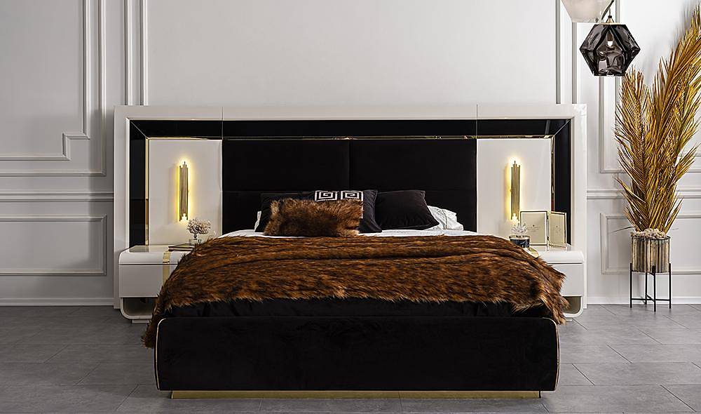 Pamira Luxury Bazalı Yatak OdasıLuxury Yatak Odası