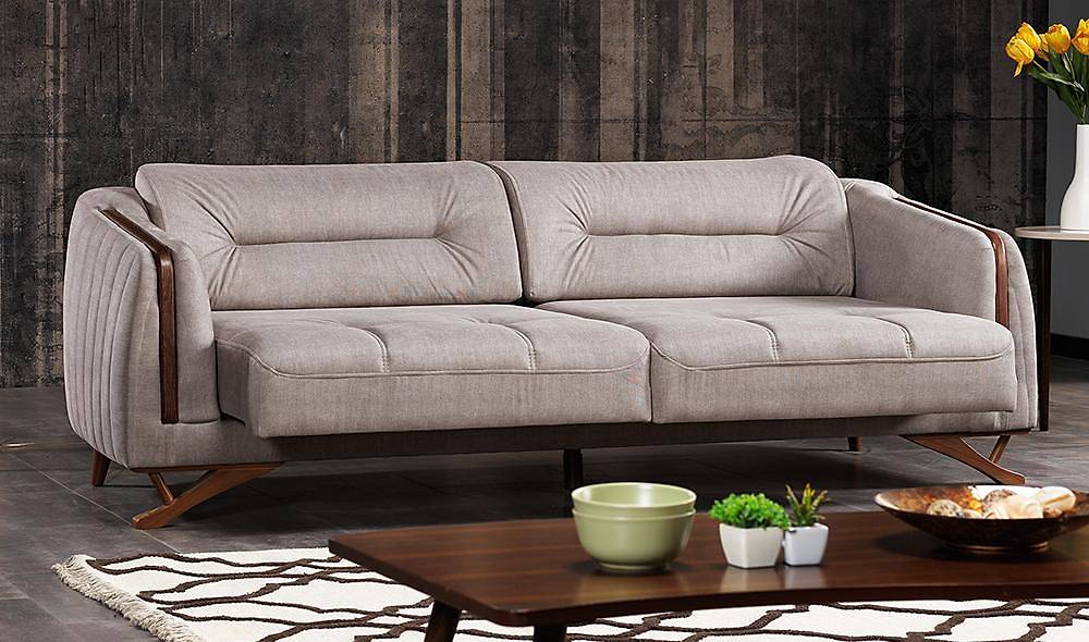 Ester Mavi - Gri Koltuk Takımı Metal Kasa İndirimli Mobilya