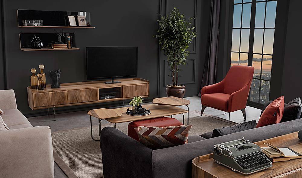 Palemo Ahşap Tv Ünitesi İndirimli Mobilya